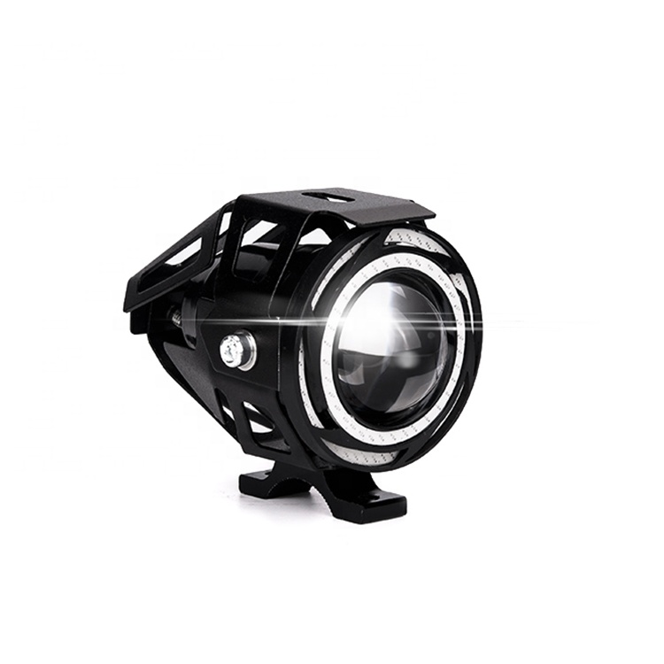 Zhongshan 12V LED Aluminum Waterproof Headlamp with Angel Eye Flashing U7 LED Bike Headlight